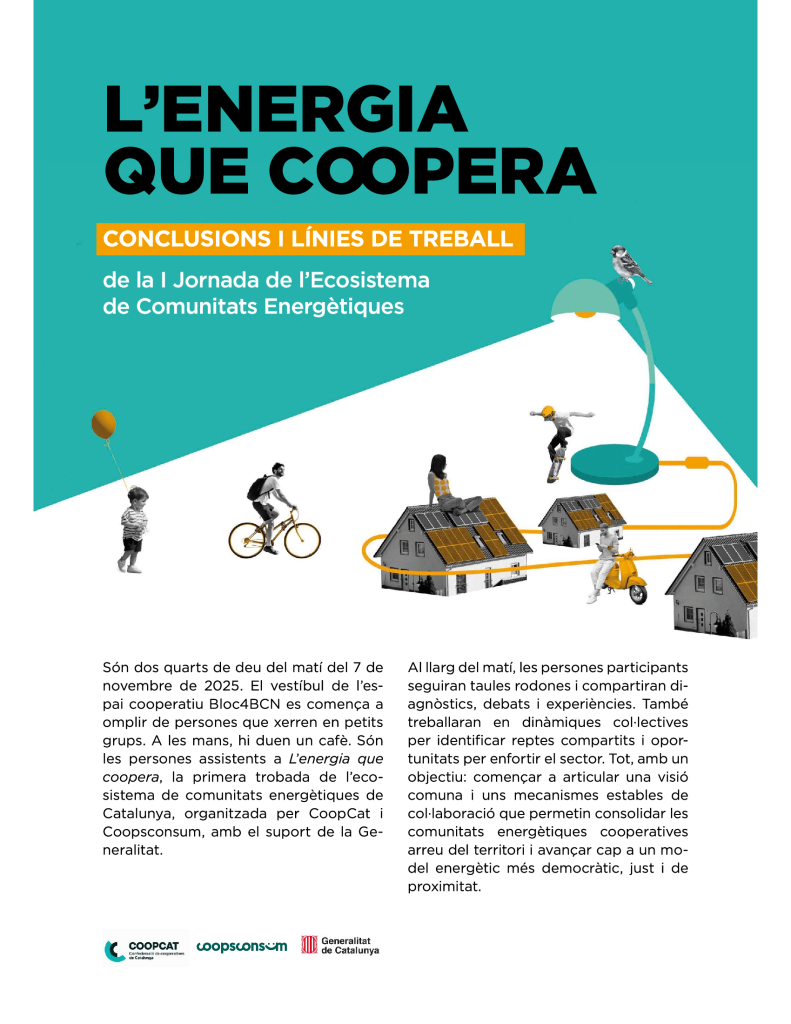 L'Energia que Coopera: Conclusions i línies de treball